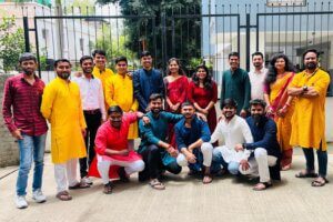 Professional Colleagues in Traditional Scenes